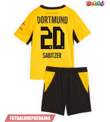Lacne Dětský Futbalové dres Borussia Dortmund Marcel Sabitzer #20 2026-27 Krátky Rukáv - Domáci (+ trenírky)